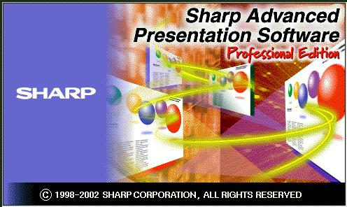 Installing the Software This software can be installed using the installation program supplied on the Sharp Advanced Presentation Software Professional Edition CD-ROM.