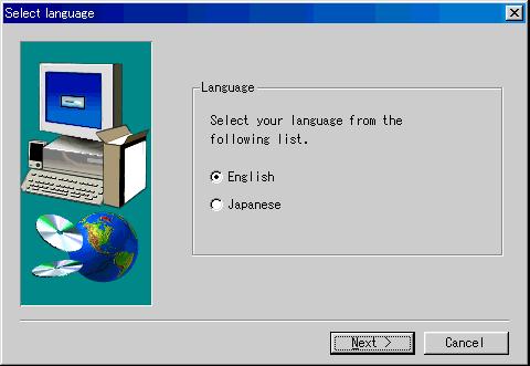 Installing/ Uninstalling 9 Select the language of the