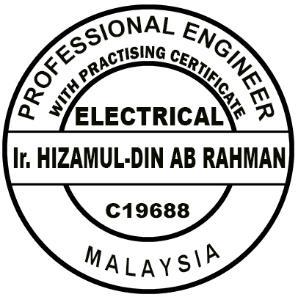 Board of Engineers Malaysia as example below - Sample in English language Contoh stamp dalam Bahasa Malaysia STAMP JURUTERA PROFESIONAL DENGAN PERAKUAN AMALAN/ PROFESSIONAL ENGINEER WITH PRACTISING