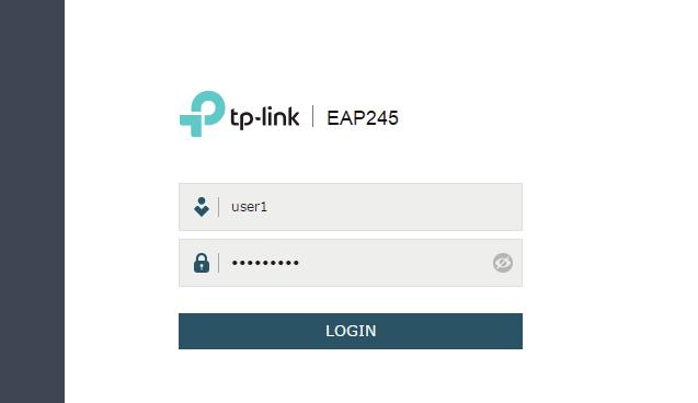 Figure 3-9 Using New Account to Logging In Tips To facilitate access to the EAP via a wired