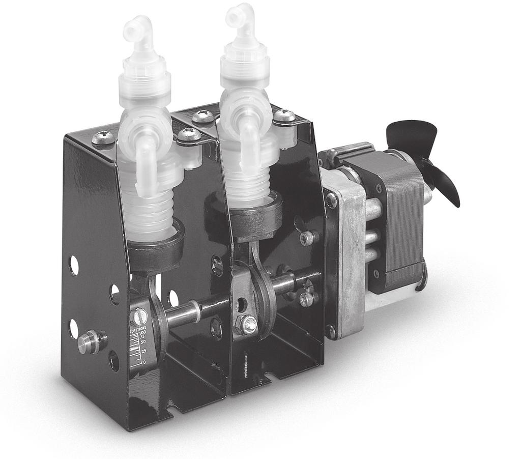 The compact bellows pumps utilize GRI s proven bellows and valving technology to provide an accurate and economical metering pump with long life.