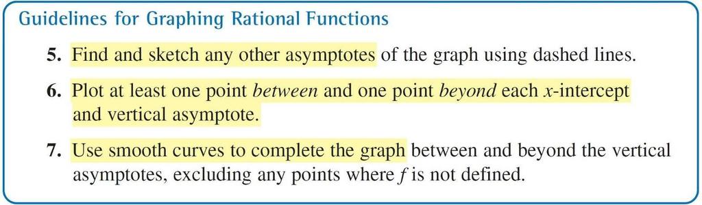 The Graph of a Rational Function When graphing simple rational functions, testing for symmetry can be useful.
