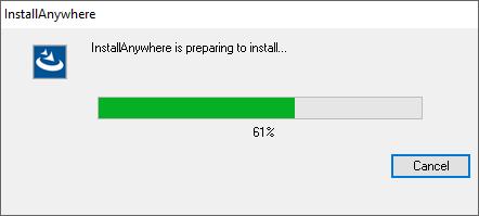 6. The installer file is TcSE_Server_64.exe. Execute the installer file. It may take several minutes before the installation window appears. 7.