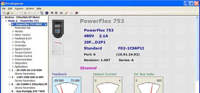 2 PowerFlex 753 Drives (revision 1.009) 2. Use the or key to scroll to Port 00 for the Host Drive. 3. Press the key to display its last-viewed folder. 4.