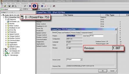PowerFlex 753 Drives (revision 1.009) 3 Using DriveExecutive Important: You need DriveExecutive version 5.02 or later to interface with the PowerFlex 753 drive.