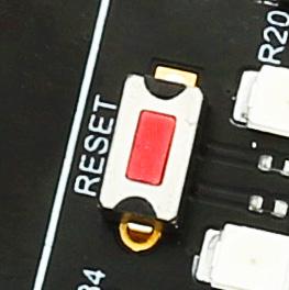 5. Buttons and LEDs 01 03 Figure 5-1: Two buttons, two LEDs and a reset button 02 The