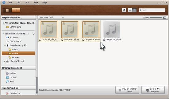 Beginner s guide 3. Select the mobile phone s music folder.