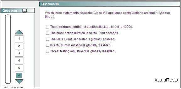 Correct Answer: BD Section: Simlet /Reference: http://www.cisco.com/en/us/docs/security/ips/7.1/configuration/guide/ime/ime_signature_wizard.