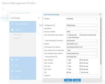16. Click Apply to deploy the device management profile to the user device.