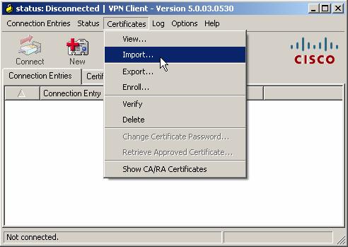 3) Download the Certificate Click on the Remote Access tab to download your certificate.