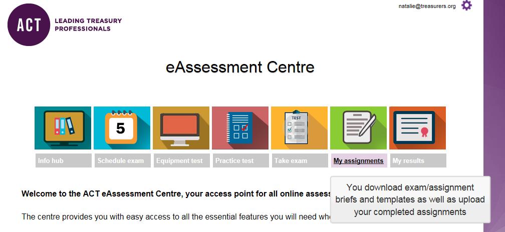 6 YOUR JOURNEY IN THE eassessment CENTRE If we have any news items or alerts we need to make you aware of, these will be posted on this page, so please check it regularly.