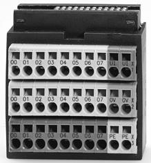 block p-switching 55954 Common screw terminal block f. 3-wire connection 55990 Spring clamp terminal block f. 3-wire connection 55995 Load weight 1) 1.37 1.