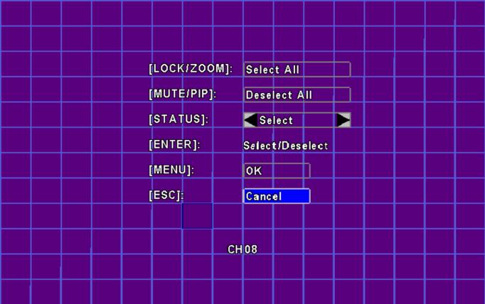 Selected Channel Turn Object Size Sensitivity Motion Area Setup Check the box to Enable/Disable motion detection for each channel.