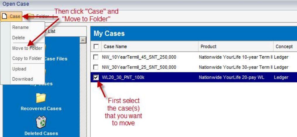 the web version by selecting the case(s)