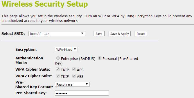 19. The security settings on the Wireless Security Page will be modified by WCN, too.
