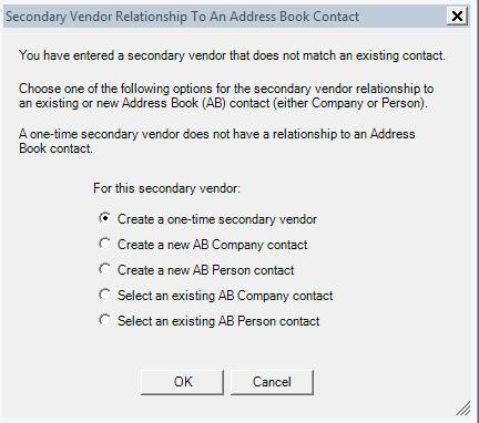 6. On the first row, click on the list button in the commitment field and select commitment 01001-03 7. In the Secondary Vendor field, type Prime Sheet Metal and hit enter. 8.