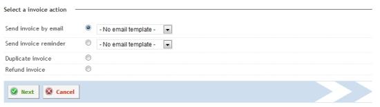 Select an email template (optional) and click on Next to get to the email editor.