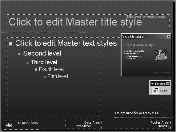 Keep in mind that most of the changes we ll be making to the Master Slide can also be made to any individual slide.