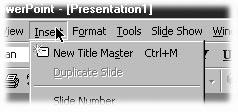 5 Editing the title master If you are modifying a template, there may be a separate master for Title slides, which you have to modify separately.