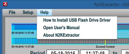 3) Full instructions on how to install the EXT2 USB Flash Drive Driver may be displayed under the Help menu item. 5.