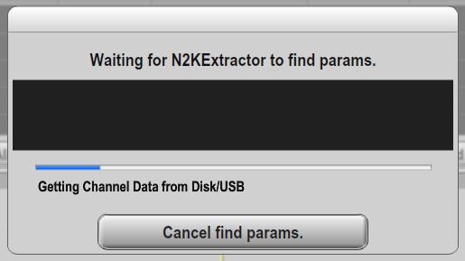N2KExtractor User s Manual 6.7 Long Running Operations Long running operations will display the following dialog while they are executing.