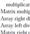 matrix operations that can also