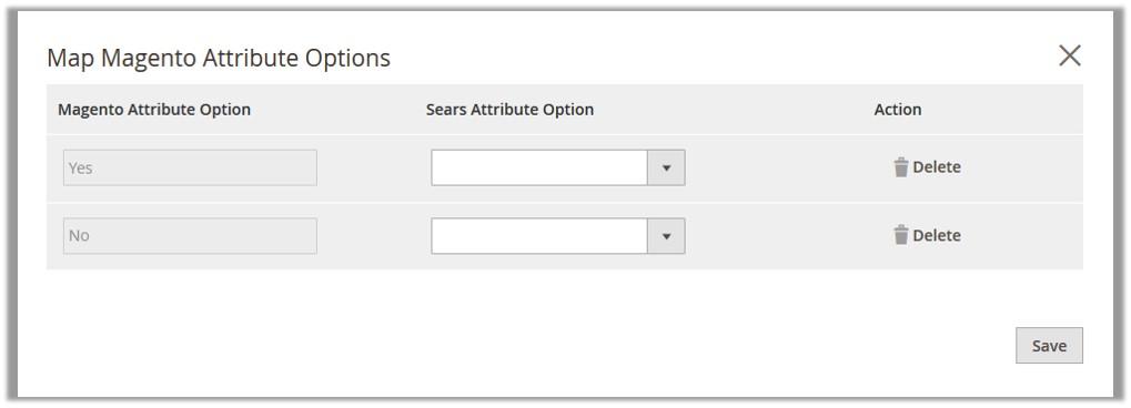 7. Under Category Mapping, do the following step: In the Category list, select the required Sears category to map.
