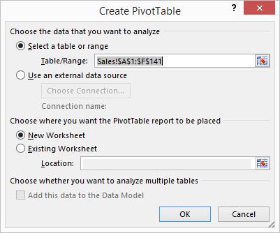 CHAPTER 1 PIVOT TABLES Pivot Tables Explained A PivotTable is an interactive table that summarises or cross tabulates large amounts of data. In a PivotTable you can: Filter data.