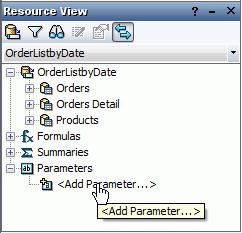 Previous Page Next Page Lesson 9: Creating a parameter-based report In Lesson 1 of this track we created a page report that contains an order list report tab to show order lists of every month from