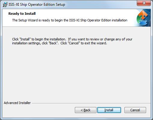 We recommend to install the software in the suggested (default) folder; The installation