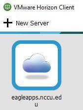 Server Open the VMware Horizon Client from your Start Menu.
