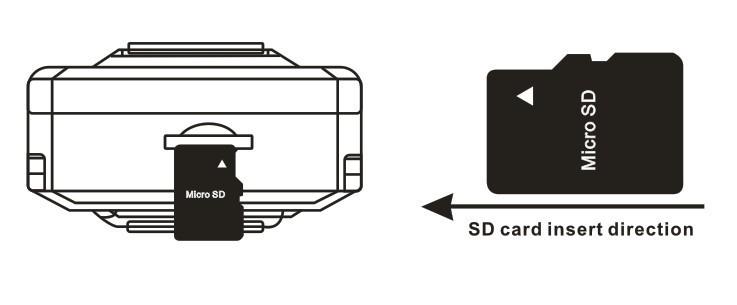 Please make sure that the SD card is inserted to the product.