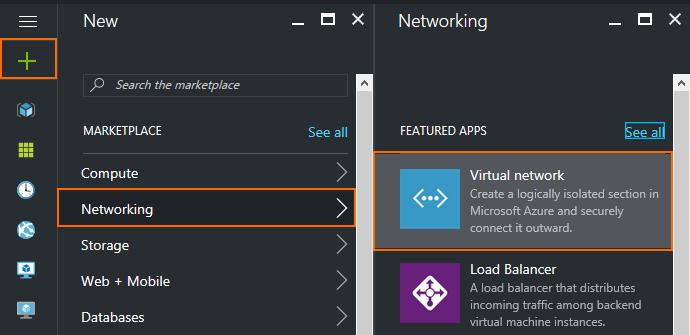 Step 1. Create spoke virtual networks Create the virtual networks that will be peered to the central virtual network. 1. 2. 3. 4. Go to the Azure Portal: https://portal.azure.