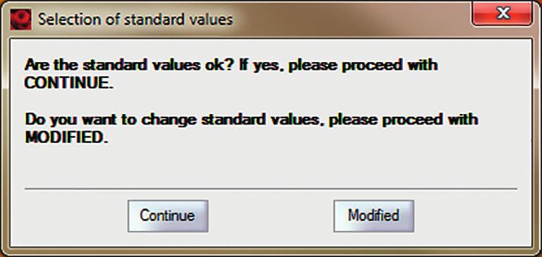 The complete analysis of standard and sample data files is a selfcontained system. Later manual modifications of the gates do not have any effect on the calculated results.