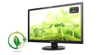 Eco-mode Conserves More Energy VESA-Mountable ViewSonic s Eco-mode feature is built into all LED displays, offering options to select
