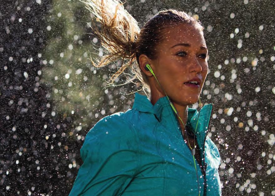 They re sweat- and weather resistant and thanks to the proprietary StayHear tips they