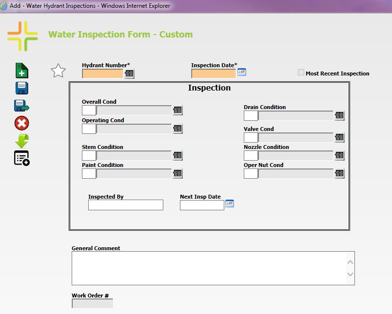 The forms can be customized to display only the fields that are pertinent to your agency as in this custom