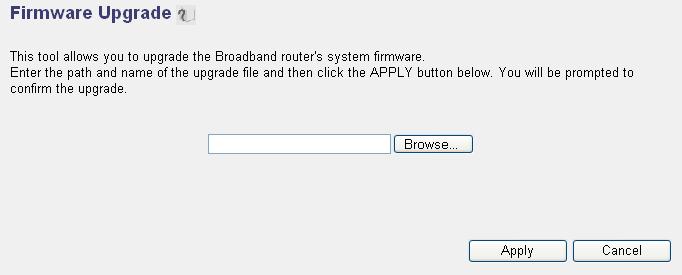 To upgrade firmware, please follow the following instructions: Please click Tool located at the upper-right corner of web management interface, then click Firmware Upgrade on the left of web