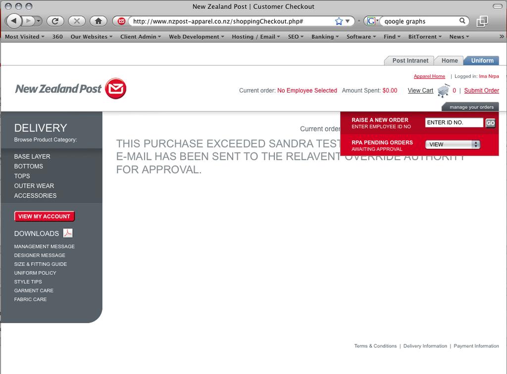 Regional Purchasing Agent 10 Step 7 - Open New Order 1. Click the manage your orders tab. 2. Enter the Employee ID No.