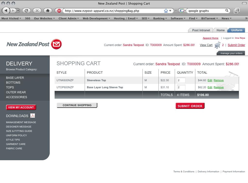 Regional Purchasing Agent 8 Step 5 - Shopping Cart 1. You can edit the quantity and size by clicking Edit. 2.