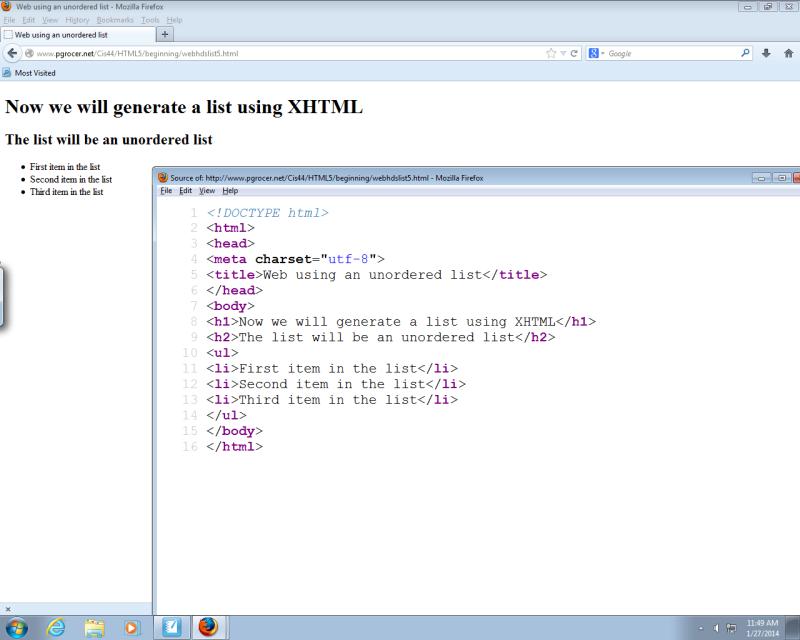 Actually this is HTML5 a copy and paste error by me!