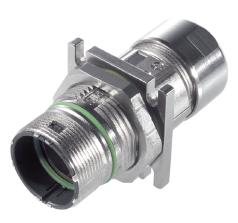 mm) CABLE COUPLER WITH FLANGE (STYLE F7)