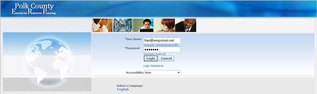 6. Type in your User Name (User ID/email address) and Password and