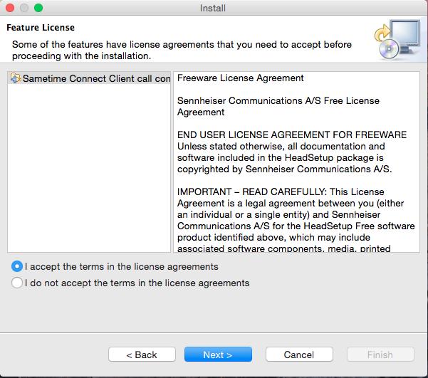 Step 6:- In the license agreement window,