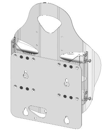 4 Ensure each of the mounting pins is fully tightened/secured into the back shell. IMPORTANT!