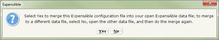 To Import the ExpensAble Configuration There are three options to import the ExpensAble Configuration: In the e-mail with the