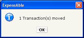 Select one or more transactions you want moved from the Expense Log window. 3. Click Edit > Move Transactions. 4.