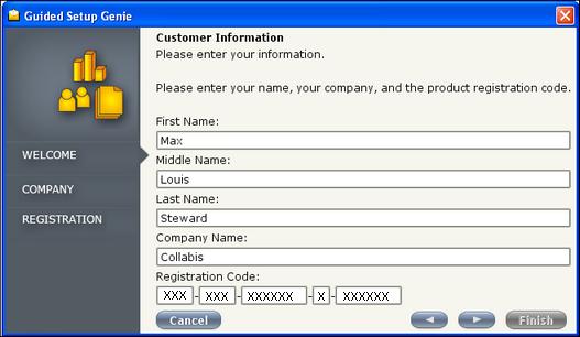 The Customer Information screen will display.