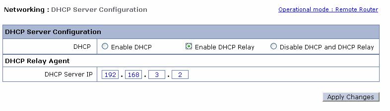 2.9.5. DHCP Relay Configurations If the user has a DHCP Server, the Remote Router airhaul device can be configured as a DHCP Relay agent of the DHCP Server for IP address assignment.