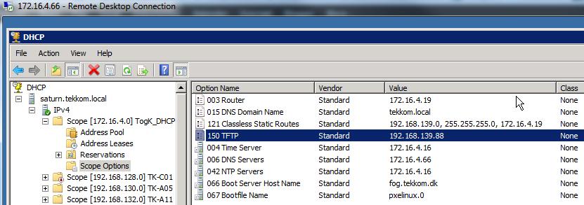 DHCP options Windows DHCP server options configuration example